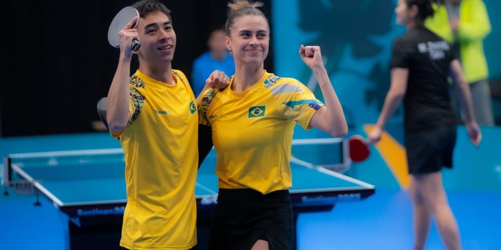 Pan: Brasil é finalista nas duplas do tênis de mesa e vai a Paris 2024